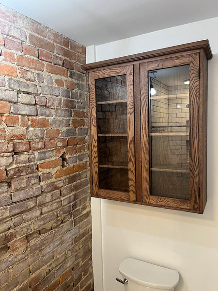 Custom White Oak Apothecary Cabinet